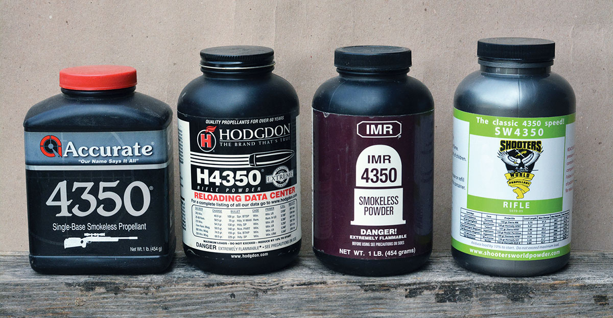 Powders with a 4350 burn rate gave good results in the 7mm-08 Remington.